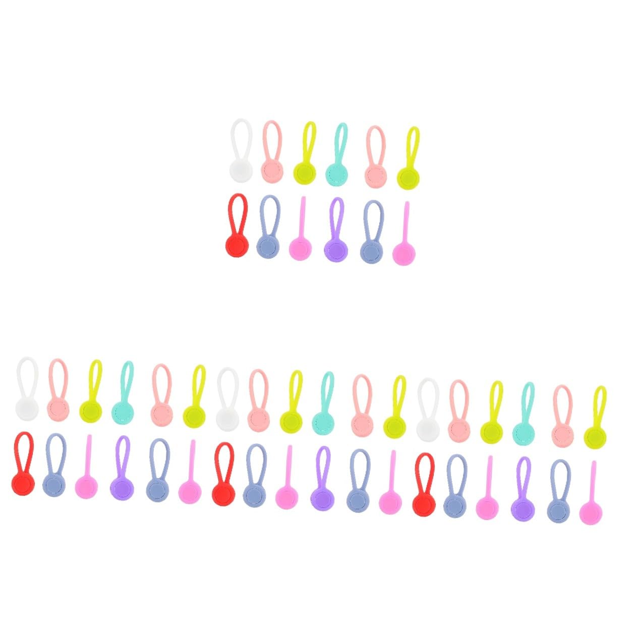 UKCOCO 48stücke Magnetische Kabel Clips Bunte Kabelorganizer Für Kopfhörer Usb-ladekabel Mehr Praktische Halterung Mit Magnetfunktion Für Zuhause Büro Schule