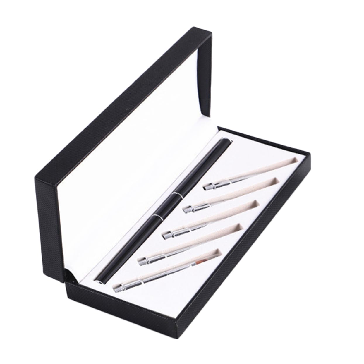 1 Set Multifunctional Nail Art Pen Kit Lightweight Durable Nail Painting Tools for Women for Home and Salon Use Black