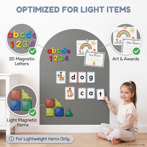 Qiytecno Magnetic Arch Wall Decal: Extra-Large Canvas for Kids’ Big Ideas - 4