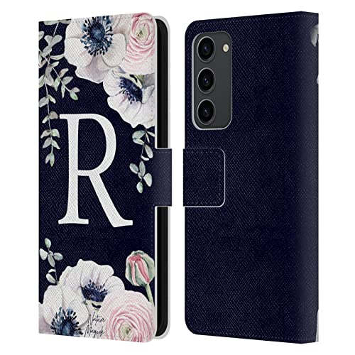 Étui portefeuille Galaxy S23 Plus Nature Magick Lettre R en cuir