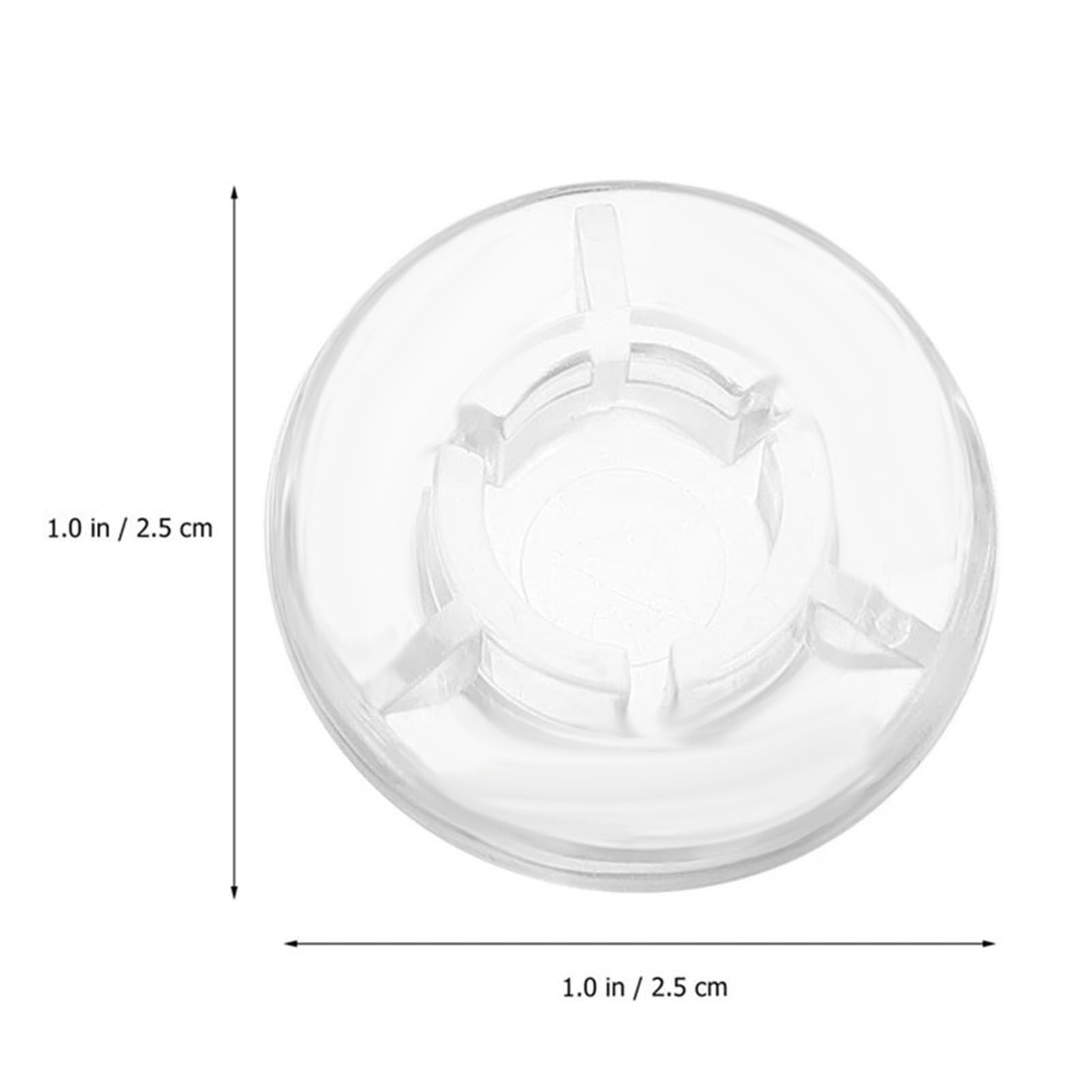 Pedal-Fußschalter-Aufsatz, 10 Stück, ABS-Kunststoff, Gitarren-Effektpedal-Fußschalter-Aufsatz, Transparent, für Alle Effektpedal-Spikes mit 10 Mm Durchmesser