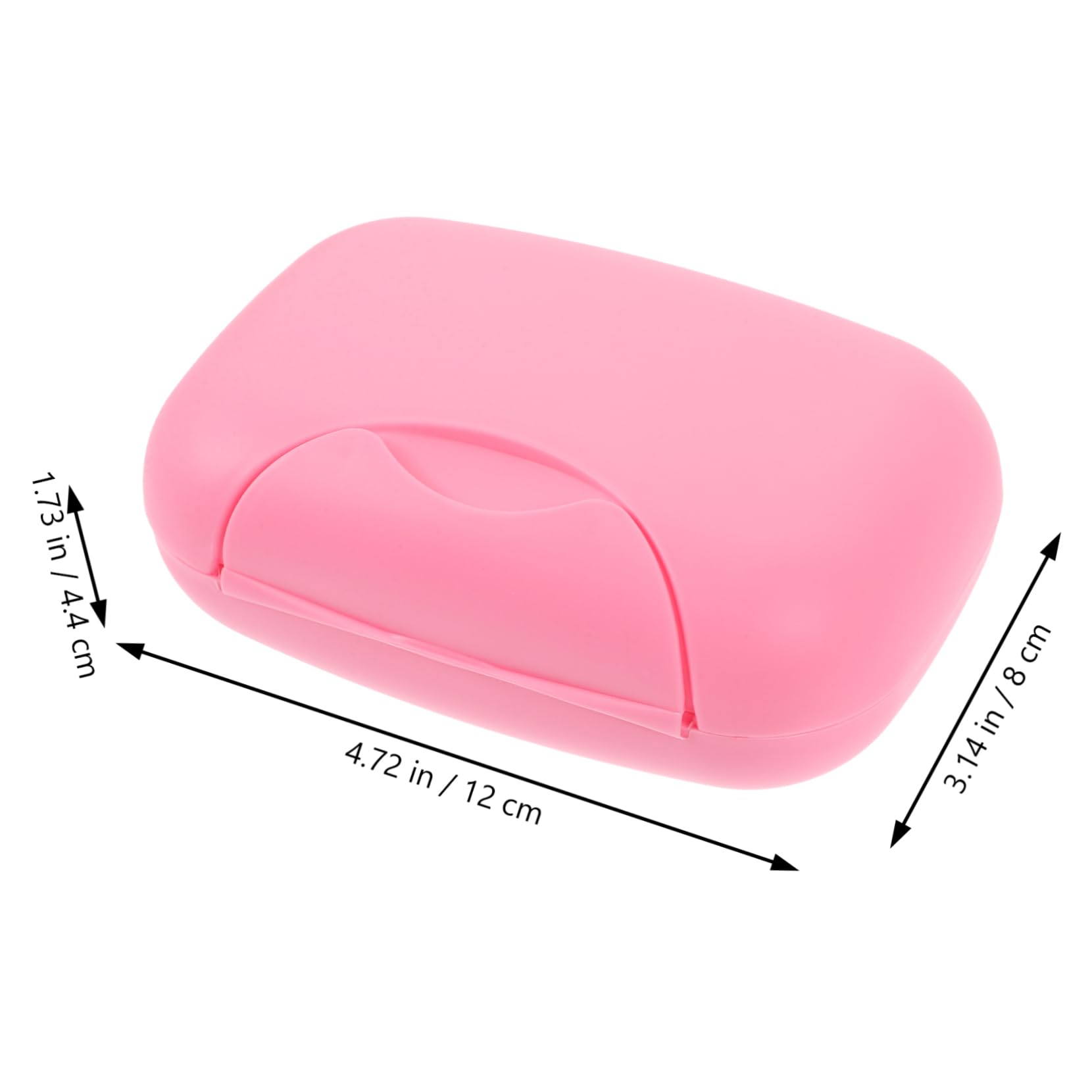 Cabilock Creative Portable Soap Case Leakproof Soap Holder for Travel Camping and Outdoor Activities Compact and Container Pink