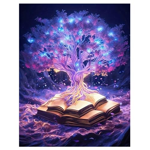 DCIDBEI Malen nach Zahlen Baum des Lebens 40x50cm Diamant Painting Bilder Lebensbaum Flurozierendes Diamond Painting Fantasy Baum Neon Diamond Painting Buch Schmetterling Hoffnung Wiedergeburt DCIDBEI Malen nach Zahlen Baum des Lebens 40x50cm Diamant Painting Bilder Lebensbaum Flurozierendes Diamond Painting Fantasy Baum Neon Diamond Painting Buch Schmetterling Hoffnung Wiedergeburt