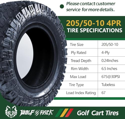 Wolf Pack 205/50-10 Multi-Terrain Tires