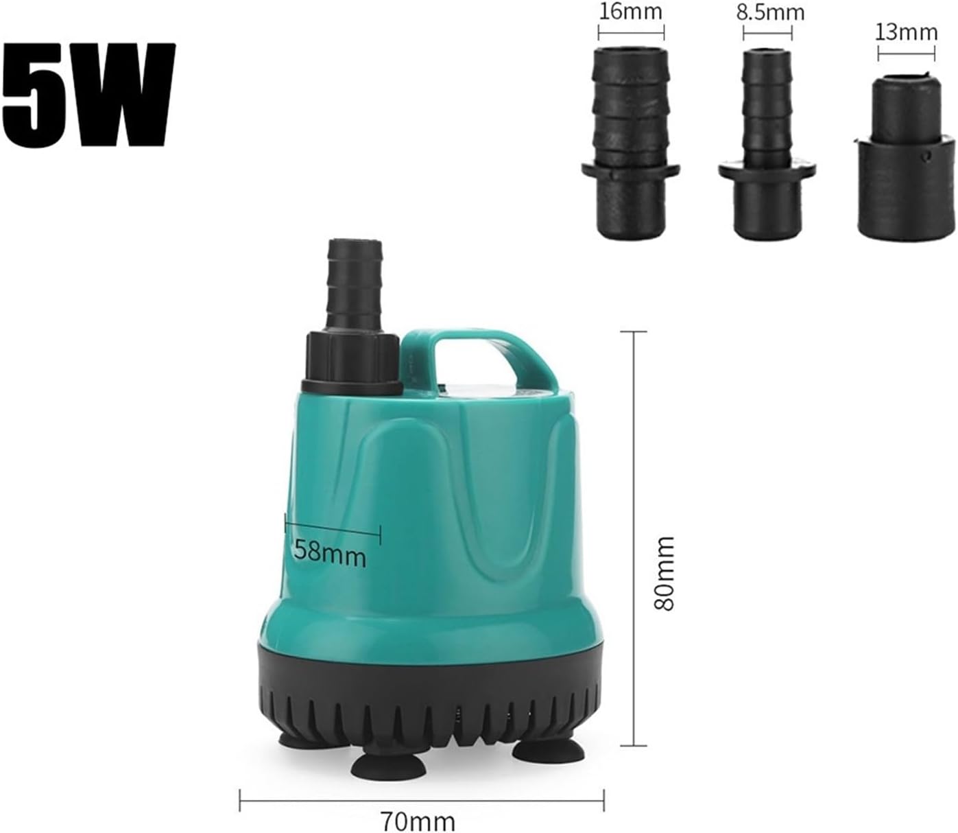Adjustable Small submersible pump Bottom Suction Water Pump Aquarium 220V-240V Submersible Pump For Water Cycle And Pumping Of The Fish Tank(5W 300LH)
