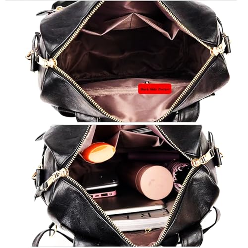 Image of Women's Fashion Backpack Purse for Women Leather Multipurpose Design Ladies Shoulder Bag Travel bag Satchel Handbags
