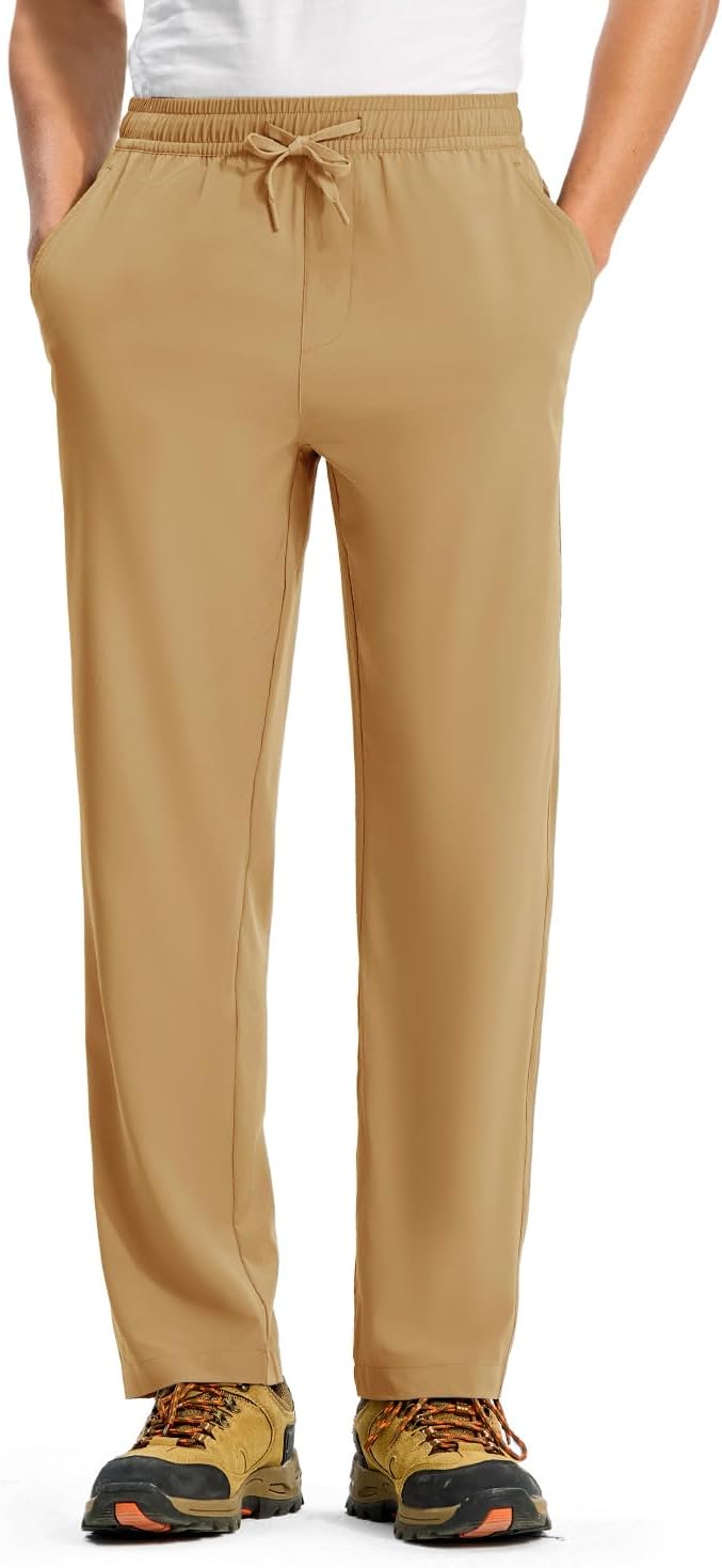 Rdruko Men's Sweatpants Lightweight Quick Dry Workout Joggers Running Gym Athletic Track Pants with Pockets