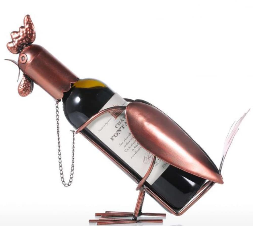 Portabottiglie in metallo creativo da tavolo in ferro robusto espositore fatto a mano scaffale per vino decorazione regalo artigianale