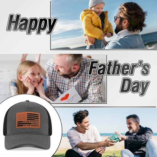 Image of Best Dad Ever American Flag Dad Hat - Adjustable Cotton Baseball Cap for Father's Day, Birthday Gifts from Daughter Son