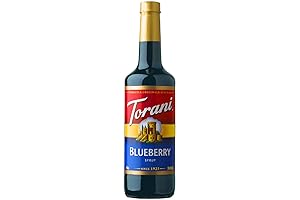 Torani Blueberry Skinny Syrup, 750 ml: Enhance Your Drink Delights with Calorie-Free Blueberry Bliss