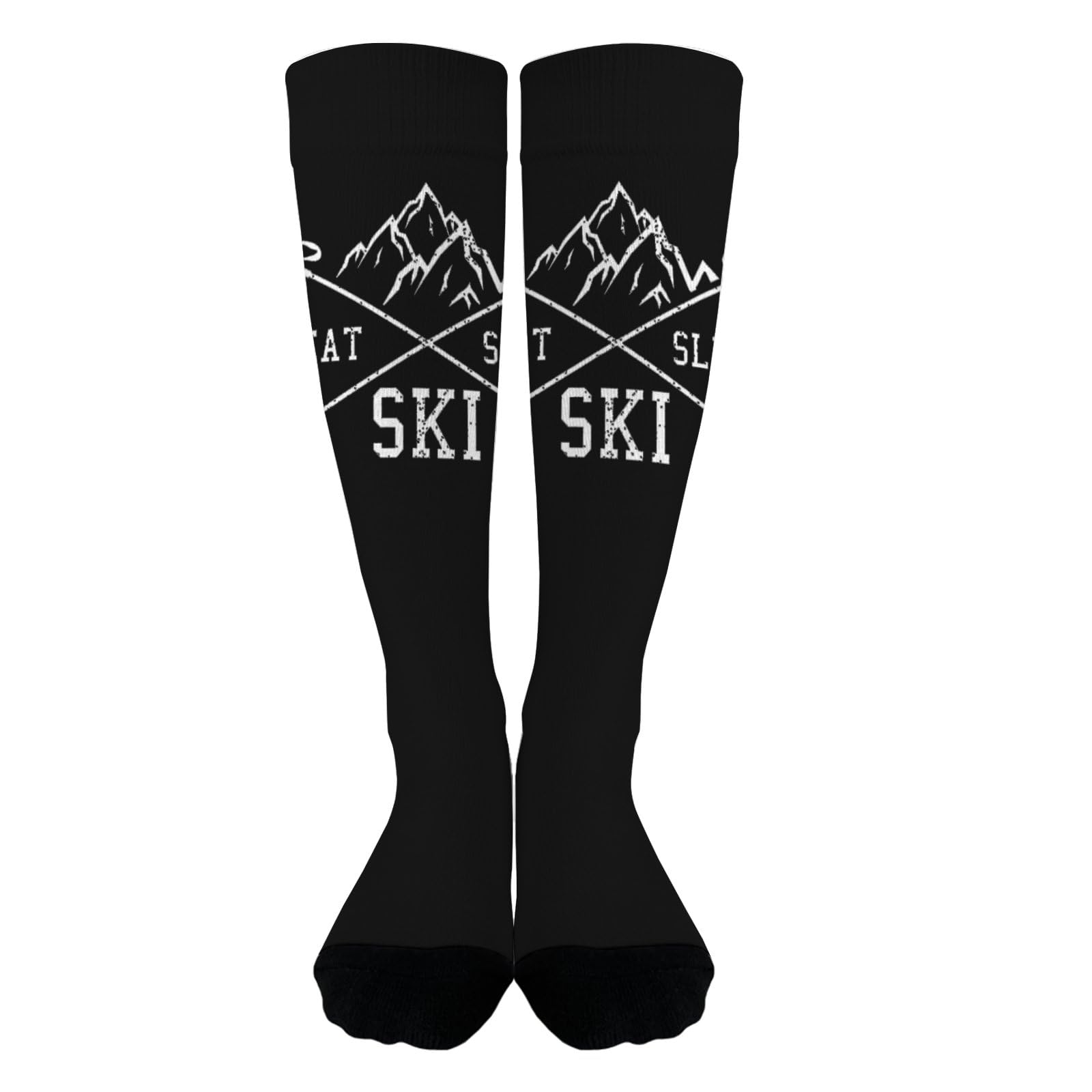 CharmZestPal Ski Vacation Winter Sports I'd Rather Be Skiing Skiers Womens Boot Socks