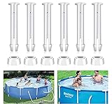 🏊【Material ABS】Hecho de material ABS de alta calidad, que demuestra ser duradero ya que el marco de la piscina se usa todos los días. Para mantener su piscina en óptimas condiciones este verano con la ayuda de Joint Pins & Seals. (Materiales ecológicos, reutilizables.)