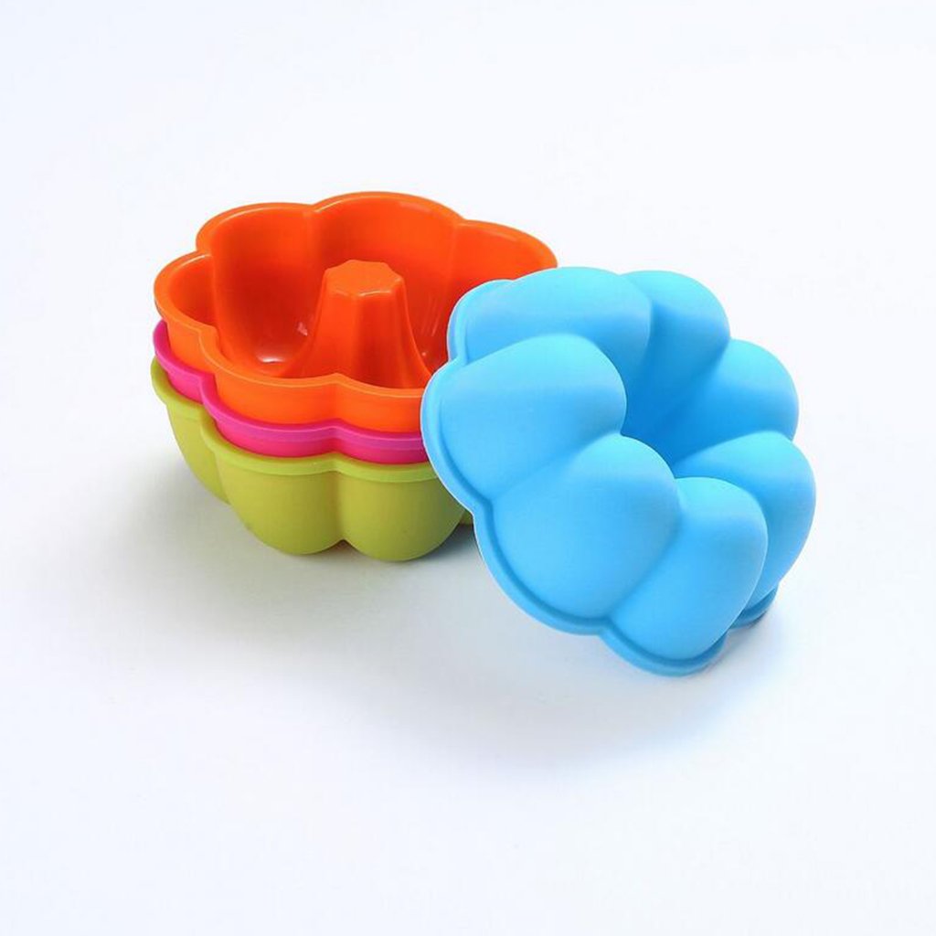 Juego de 3 moldes de silicona para donas y pasteles, 24 piezas