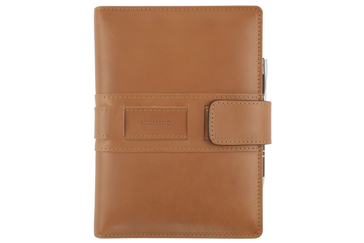 Agenda 2027 in Vera Pelle - Planner Giornaliero a Righe 12 Mesi - cm 15x21 (A5) - Collezione exclusive - Cuoio