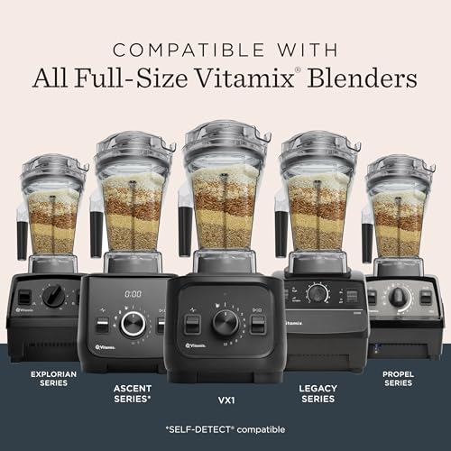 Image of Vitamix 48-Ounce Dry Grains Blender Container with SELF-DETECT, Dishwasher-Safe, BPA-Free, Laser-Cut Stainless-Steel Blades, Tamper Included, Compatible with All Full-Size Vitamix Blenders