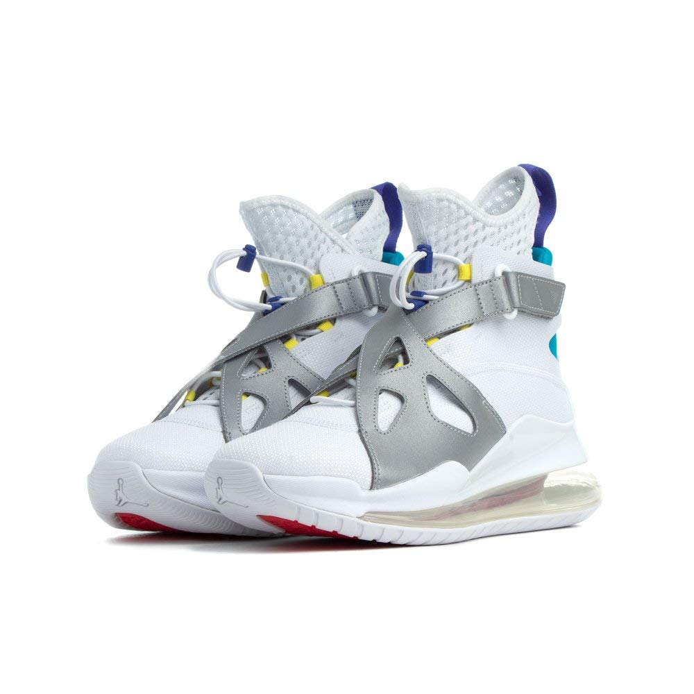 Nike Womens Air Jordan Latitude 720 Hi Top Trainers AV5187 Sneakers Shoes (UK 6 US 8.5 EU 40, White Dynamic Yellow 100)