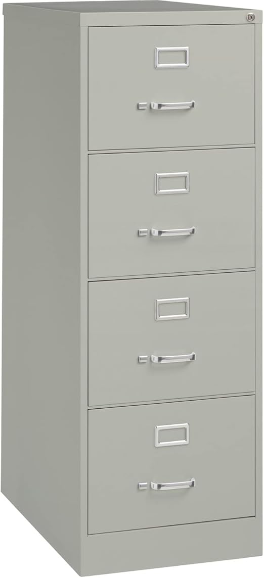 Lorell 4Drawer Vertical File, 18 by 261/2 by 52Inch
