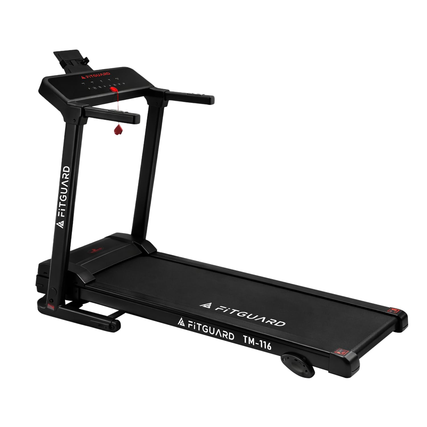 FITGUARD Treadmill by STAYFIT 4 HP Peak Motorised Treadmill for Home Use [ Max User Wt. 110kg | LCD Display | | 4 Level Manul Incline ] Heart Rate Sensor | Cardio Exercise-image-1