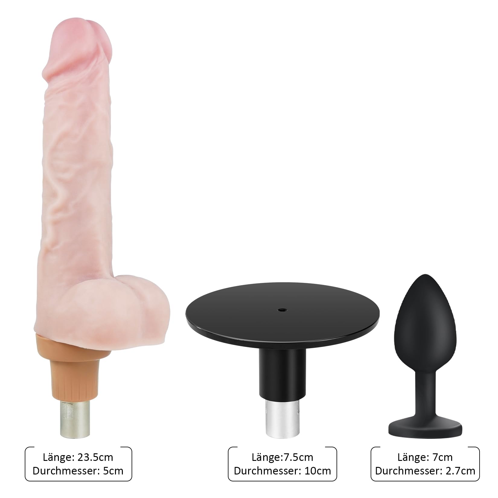 Sexmaschine mit Dildo Fickmaschine für Frauen mit Saugnapfadapter Automatische Sex Maschine Fickle Maschine für Frauen Männer Dildo Maschine Sexspielzeug für Anfänger(groß)