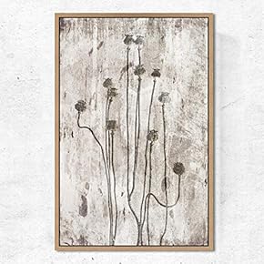 SIGNWIN Framed Canvas Wall Art Dried Plants Canvas...
