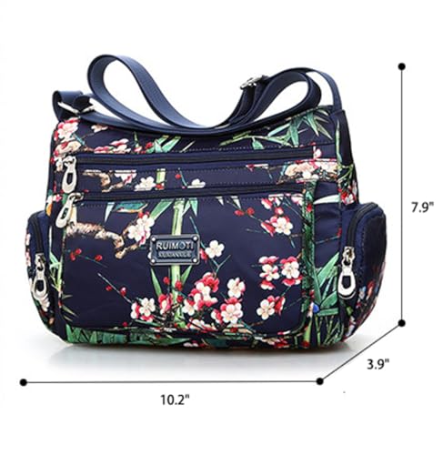Flower cloth shoulder bag for women Crossbody Bags dumpling bag outdoor leisure large capacity women's bag3