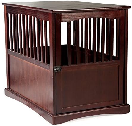 Newport Pet Crate End Table (24" H, Espresso)