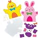 Baker Ross Kits de costura de marionetas de mano de Pascua (Paquete de 3) Manualidades de Pascua para poner en escena espectáculos de títeres.