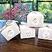 Thank You Stickers 500pcs A Roll, 1.5 inch Small Business Label 4 Greenery Designs Paper Mail Stickers for Envelope Gift Bags Treat Box