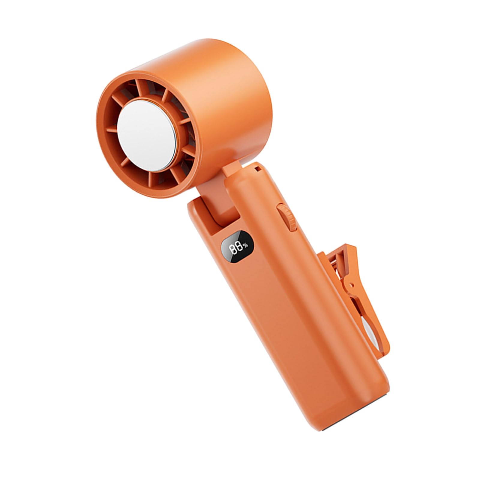 Tkidplw Portable Handheld Fan Rechargeable High Speed with Digital Display Rechargeable Cooling Fan
