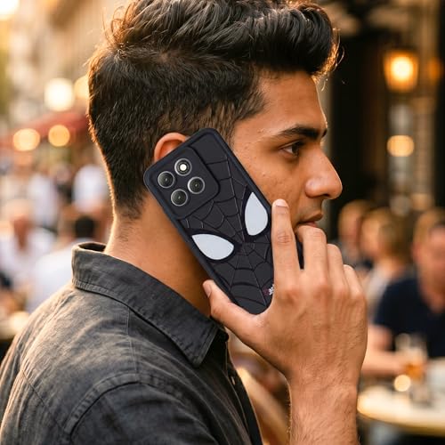 Image of DARKFIT Back Case Cover Compatible for Motorola G86 5G | Silicone Case | Camera & Body Protection| Shock Proof | for Motorola G86 | Color Black