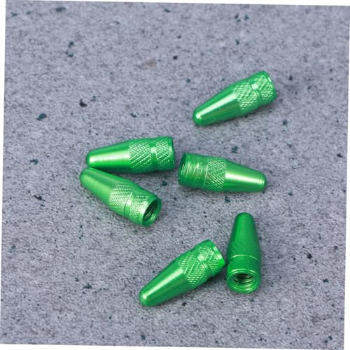 6 Pzs Tapas de Válvula de Neumático para Bicicleta de Aleación de Aluminio Verde para Válvulas Francesas, Protecciones Antipolvo para Bicicletas de Montaña y de Carretera miniatura 7