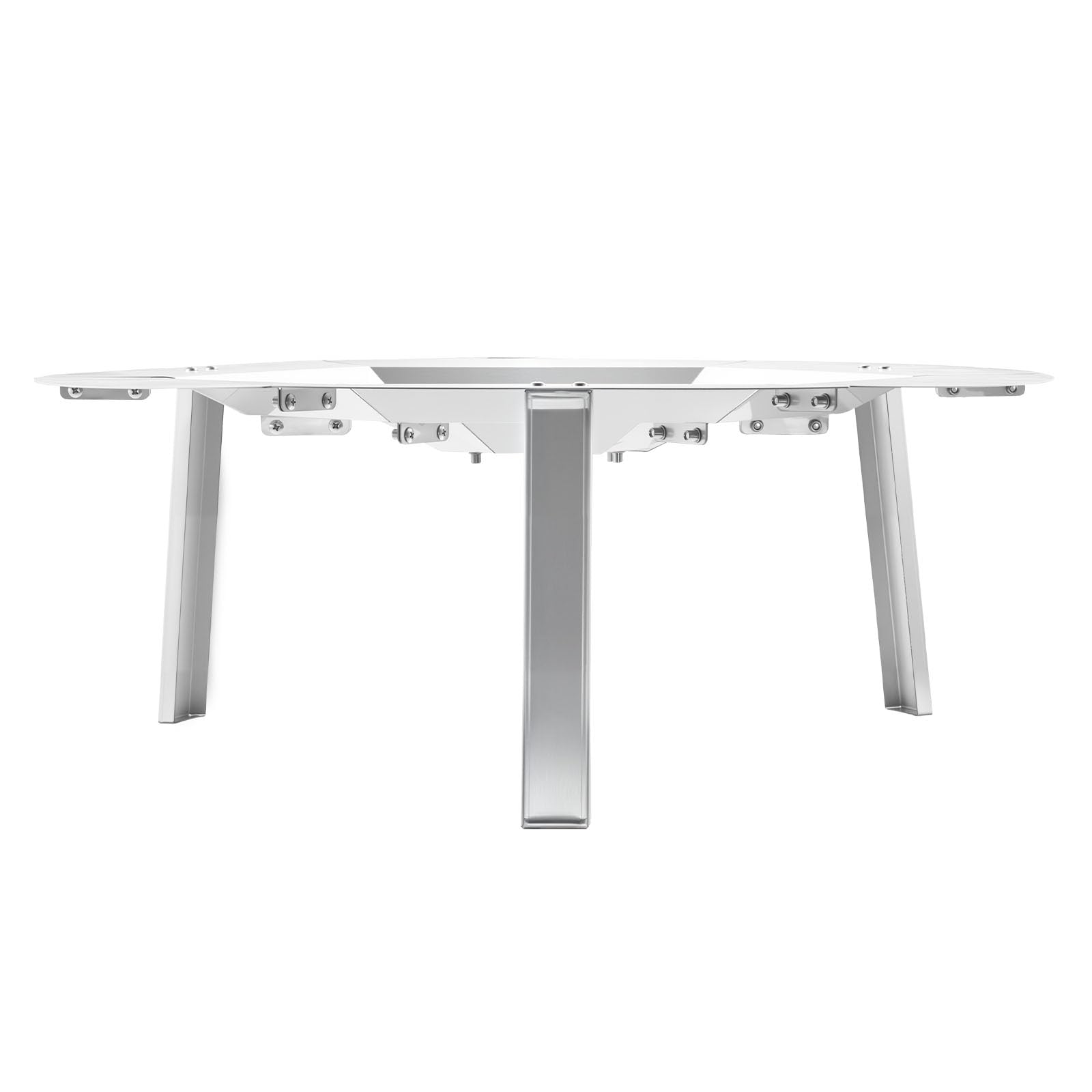 VEVOR Deflettore di Calore per Braciere per Solo Stove Yukon, 685,8 mm, Rotondo, per Braciere a Legna, Diffusore di Calore in Acciaio Inox 304, con 3 Gambe Staccabile, Accessori da Campeggio