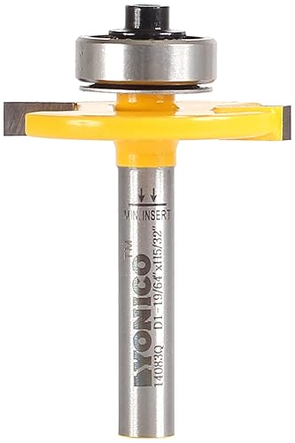YONICO Broca de fresadora de ranura 0.157 in de altura x 0.335 in de profundidad 14 pulgadas vástago 14083q