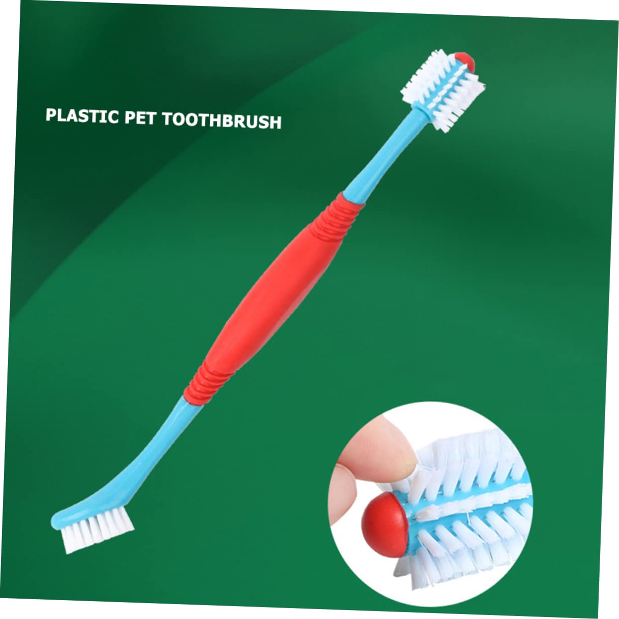 BESPORTBLE 12pièces Brosse à Dents Pour Chiens à Double Tête Brosse à Dents Souple Pour Chiots Et Outil De Soins Dentaires Pour Animaux De Compagnie