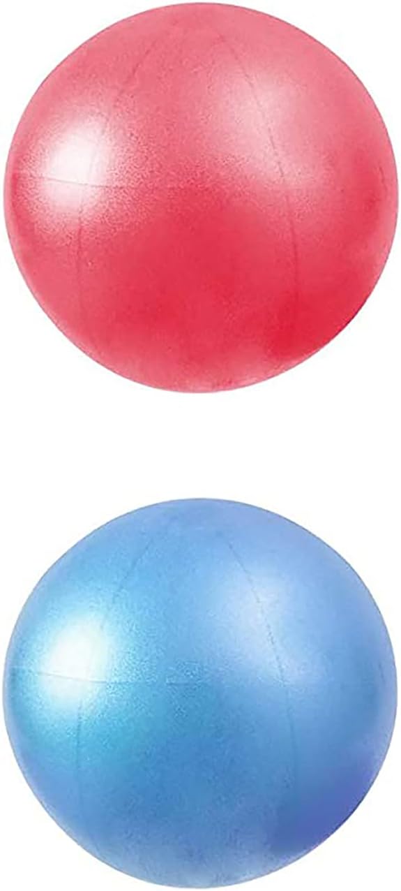 KASTWAVE Mini Exercise Ball, Yoga Ball Massage Ball Blue + Red Diameter 25 CM for Yoga, Stability, Barre, Physical Therapy, Stretching and Core Training, Improves Balance, Strength