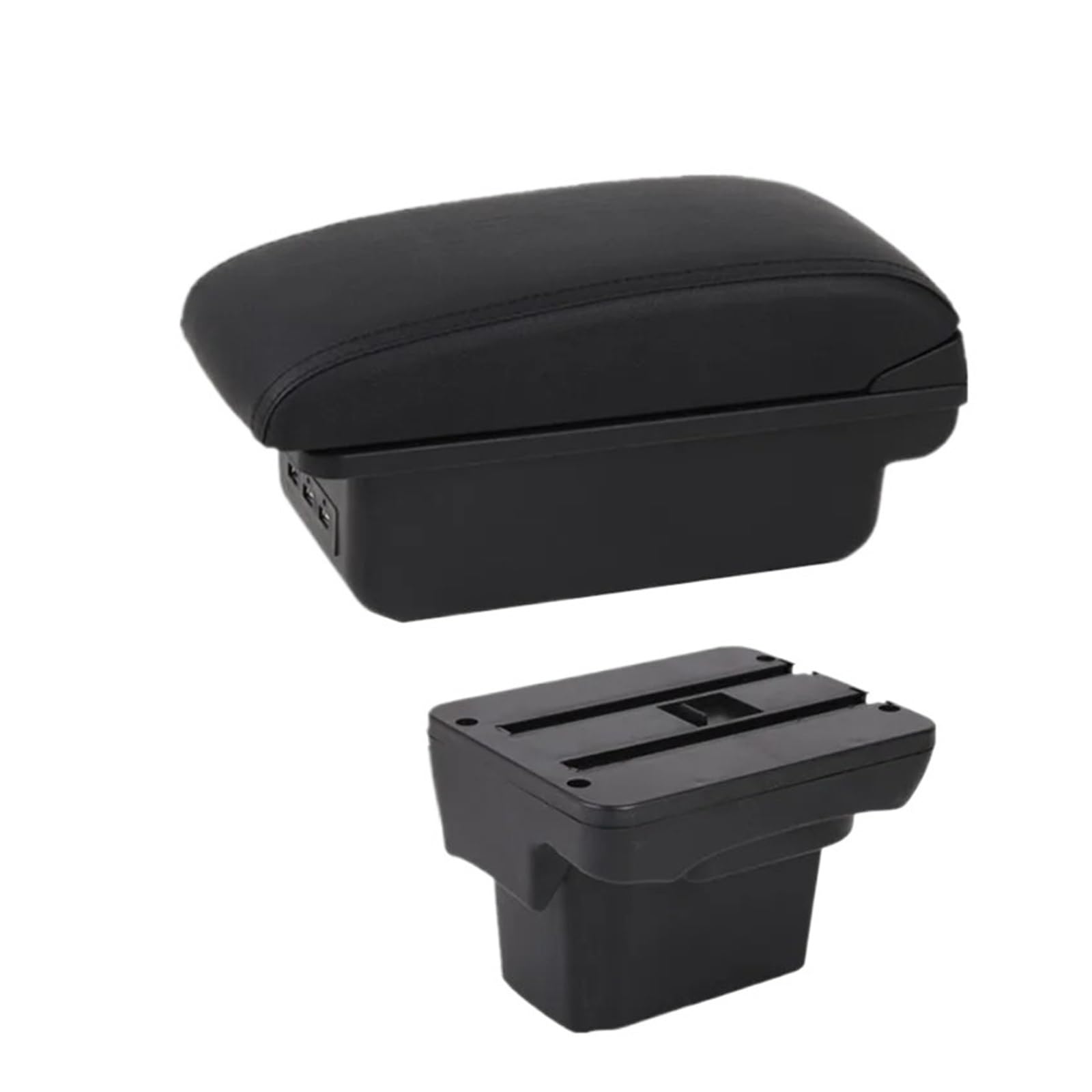 Ggwqoops Car Armrests For Chevrolet For Holden For Cruze 2009-2015 Car Armrest Box Storage Retrofit Accessories Armrest Box(B1 black line 3USB)