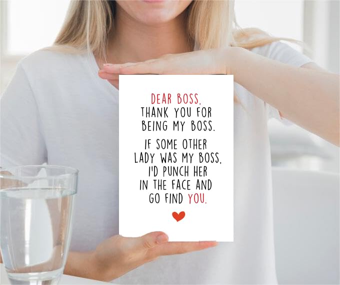 Supoeguk Lustige Boss’s Day Karte Für Frauen – Dankeskarte, Boss Lady Definition, Zum Geburtstag Oder Als Anerkennung