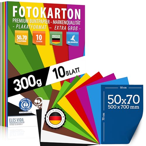 Fotokarton BUNT 300g/m² – PREMIUM PLAKATPAPIER - Karton...