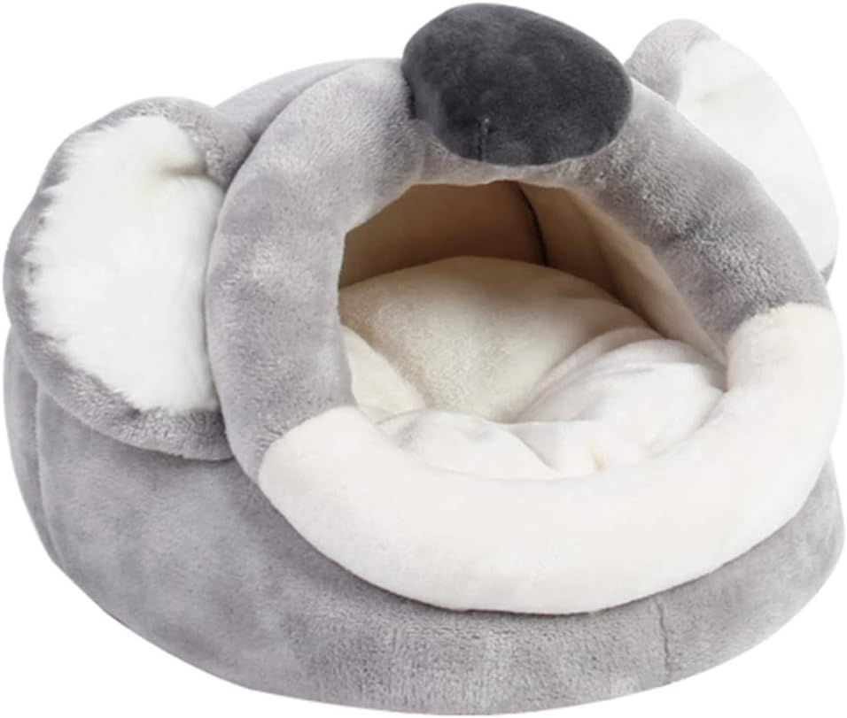 POPETPOP Hámster Invierno Saco de Dormir Conejillos de Indias Casa Nido Cueva Camas Cálida Cama de Dibujos Animados para Jerbo Erizo Jerbo Rata Animal Pequeño