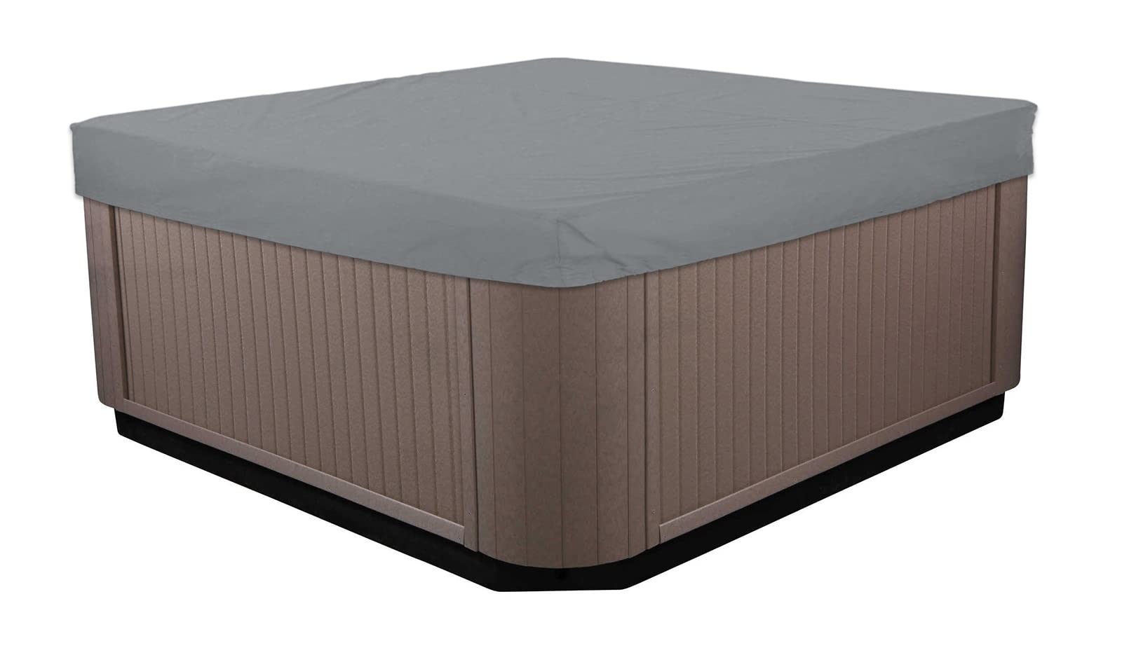 Asudaro Whirlpool Abdeckung – 210D Oxford-Stoff, UV-beständig & Elastisch, 240x240x85 Cm, Für Außen-Whirlpools