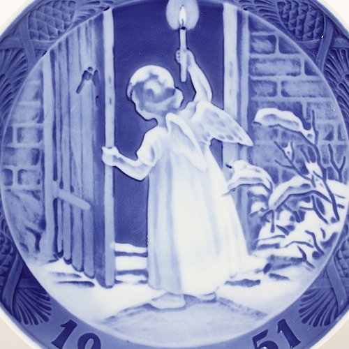 Amazon.co.jp: Royal Copenhagen Year Plate 1951 Christmas Angel