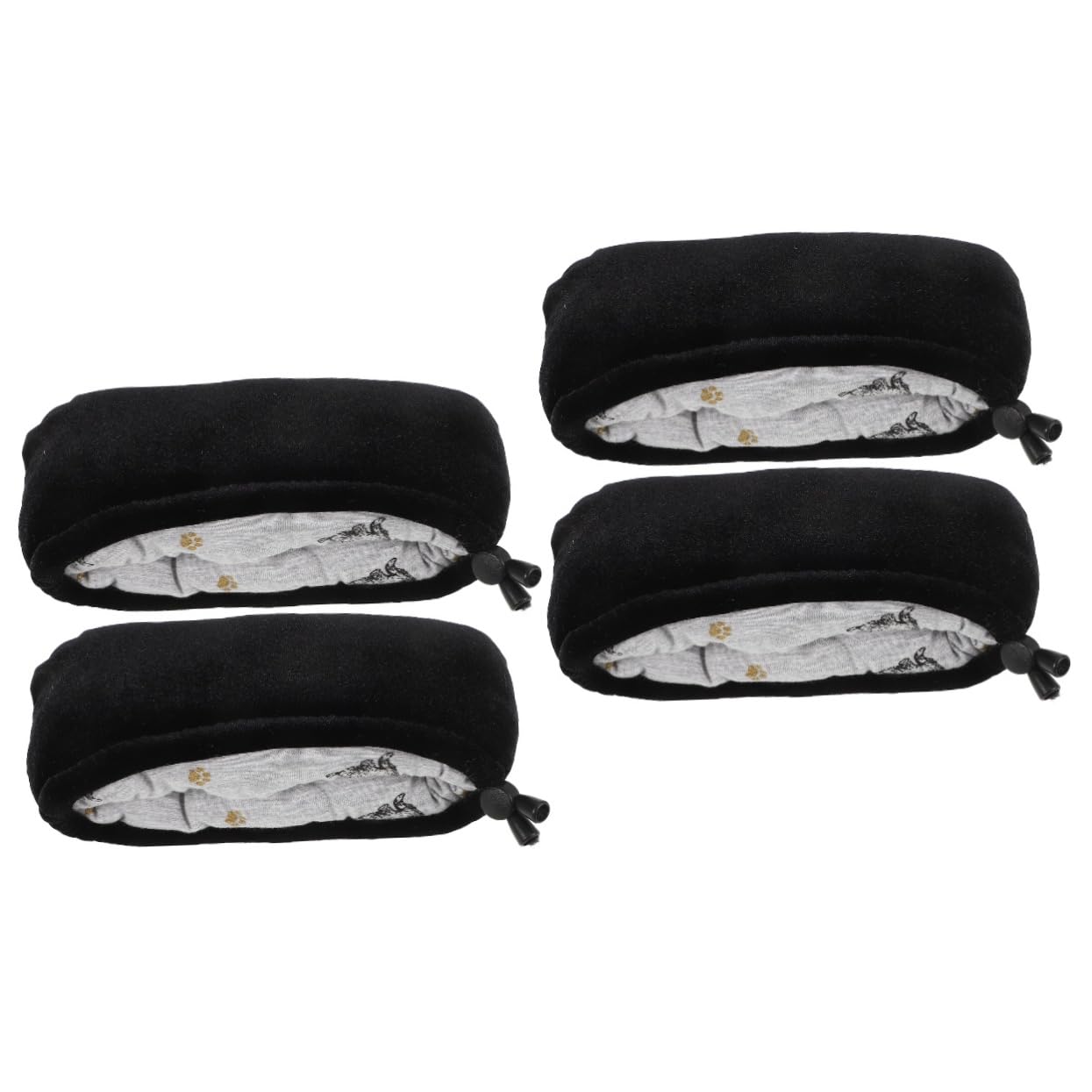 SHERCHPRY 2 Pares Juego De Palillos De Muletas Almohadilla Portátil Muleta Espuma Almohadillas Fosa Cojines Para Muletas Universal Ligero Reutilizable Apoyo Sudor Negro Terciopelo