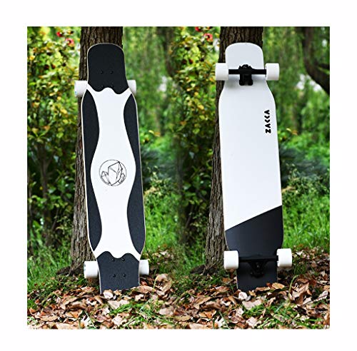 Buy XUEYING-KickScooter Longboard Boys and Girls Beginners Skateboard Flat Flower All-Around Board D...
