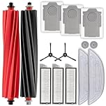 (14 Pieces) S8 MaxV Ultra Replacement Parts Compatible with Roborock S8 MaxV Ultra/ S8 Max Ultra Robot Vacuum, 2 Roller Brushes, 2 Side Brushes, 3 HEPA Filters, 3 Dust Bags, 2 Big + 2 Small Mop Pads