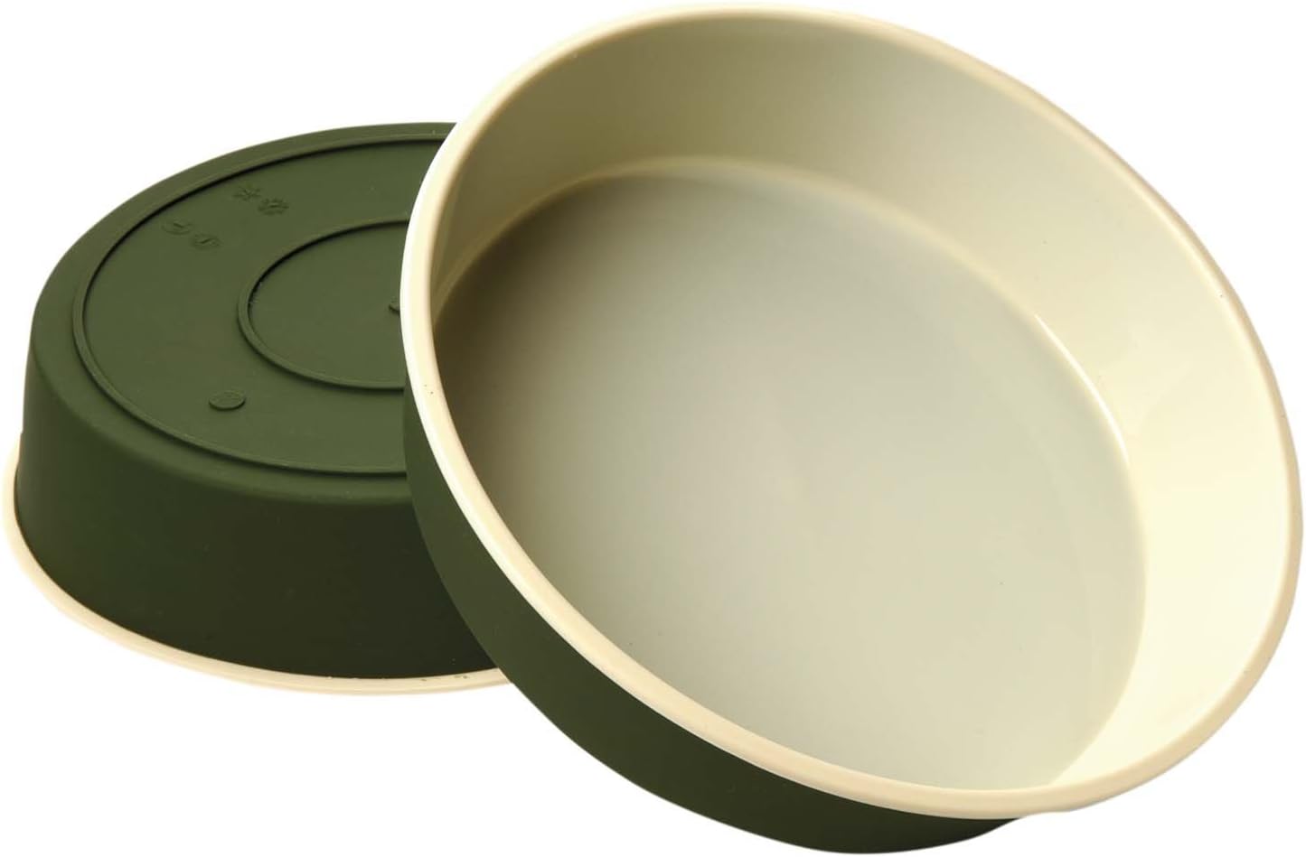The Carefree Kitchen 2Tone Silicone Pie Pan, Tarragon
