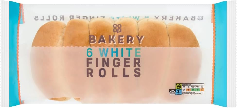 Co-op 6 White Finger Rolls