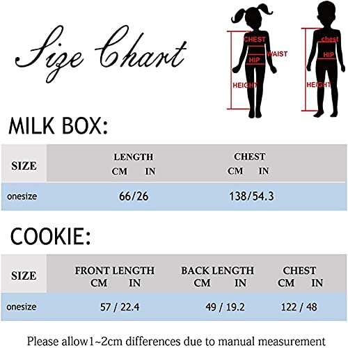 Disfraz infantil de caja de leche y galletas Halloween miniatura 7
