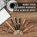 Colarr 48 Pcs Pen Kits for Wood Turning 7mm Slimline Pen Twist Kit with Refill Lathe Turning for DIY Copper Making Friend Office Teacher Students Classroom Gifts(Multicolor)