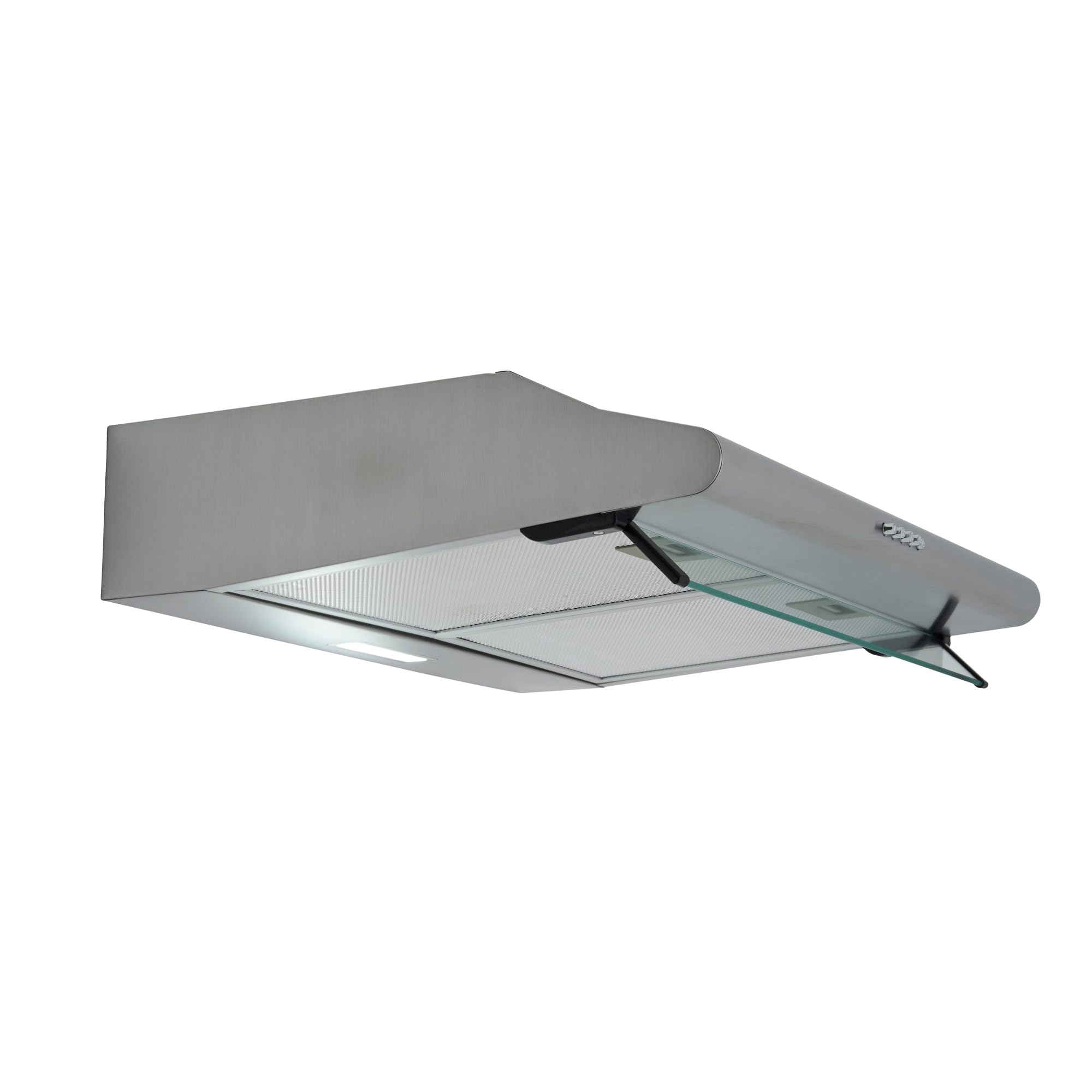 Respekta Dunstabzugshaube Unterbau 60 cm Edelstahl Glasschirm Abluft Umluft 45-61 dB CH1259IXCN