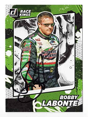 AUTOGRAPHED Bobby Labonte 2022 Donruss Racing RACE KINGS (#18 Interstate Batteries Team) Signed NASCAR Collectible Trading Card with COA